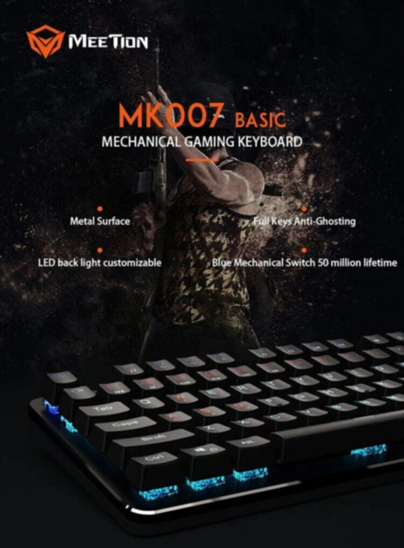 MEETION | Basic Mechanical Gaming Keyboard | MT-MK007