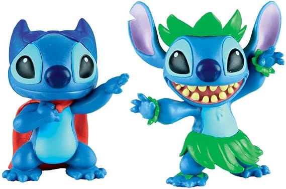 DISNEY STITCH | Stitch Figure 2 pks Hula + Superhero | 46220-2