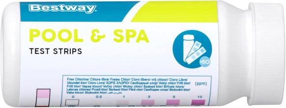 BESTWAY | Pool & Spa  3 In 1 Test Strips 50 Pieces | BES115TOY01905
