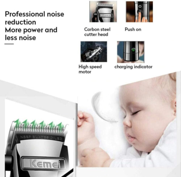 KEMEI | Electric Hair Clipper Silver | KM-2850