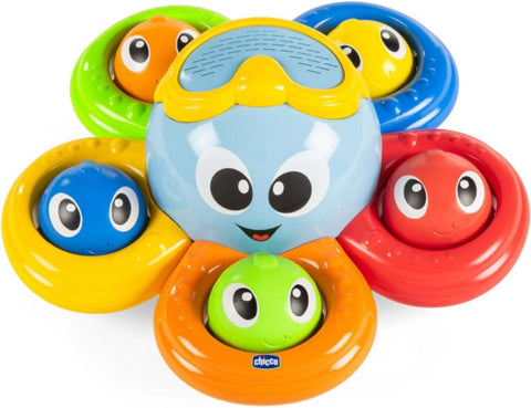 CHICCO | Gioco Bagno Billy il Polpo Bath Toy, Multi-Coloured 6-36M | 10037000000