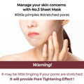 Numbuzin | No.3 Tingle-Pore Softening Sheet Mask (4Ea - Pack Of 4)