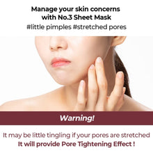 Numbuzin | No.3 Tingle-Pore Softening Sheet Mask (4Ea - Pack Of 4)