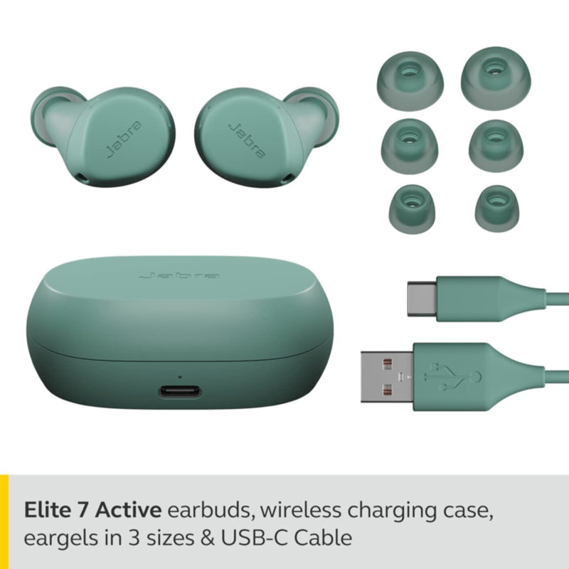 JABRA | Elite 7 Active In-Ear True Wireless Earbuds with Jabra Shake Grip Mint