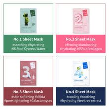 Numbuzin | No.2 Water Collagen 65% Voluming Sheet Mask (4Ea - Pack Of 4)
