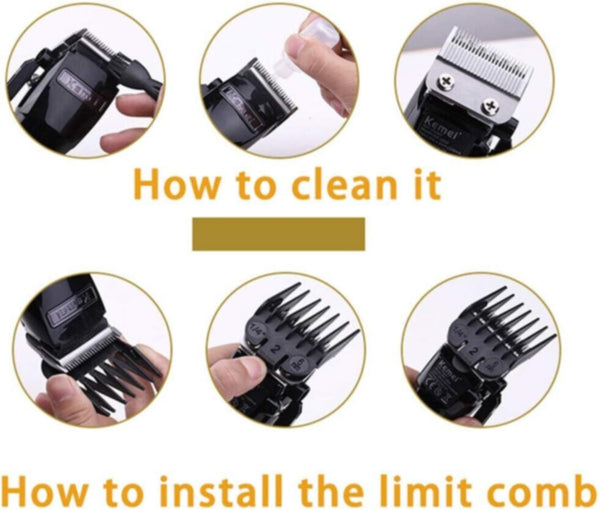 KEMEI | Electric Hair Clipper Silver | KM-2850