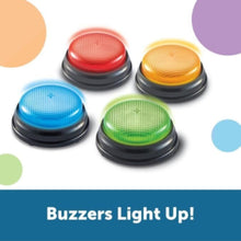 LEARNING RESOURCES UK| Lights And Sounds Buzzers (Set Of 4) (3+ Years) | LER3776