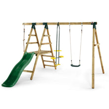 PLUM | Meerkat Wooden Garden Swing Set And Climbing Frame | PLU115TOY00074