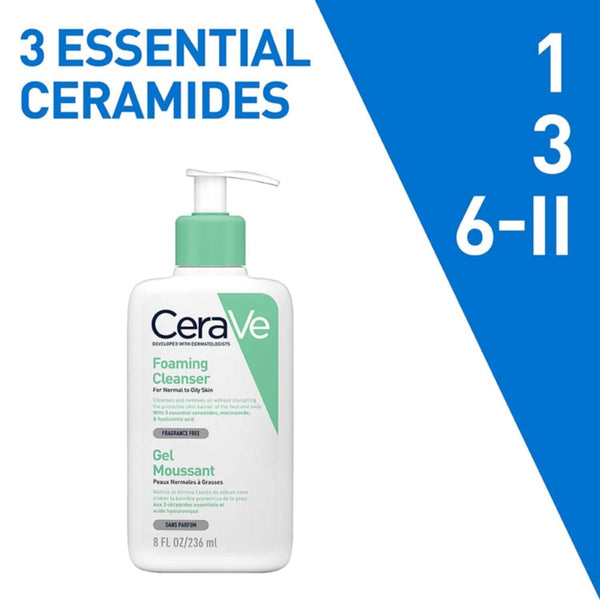 CERAVE | Foaming Cleanser For Normal To Oily Skin 236ml