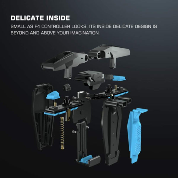 GAMESIR | Falcon Mobile Gaming Controller IOS & Android  Black-Blue | F4