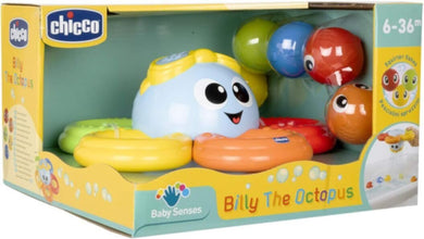 CHICCO | Gioco Bagno Billy il Polpo Bath Toy, Multi-Coloured 6-36M | 10037000000