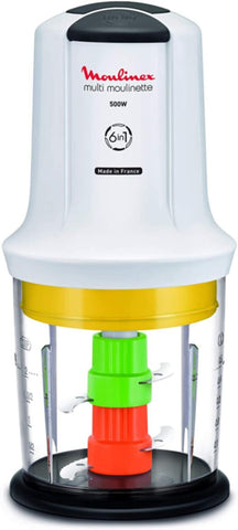 MOULINEX | Multi Moulinette Chopper 6 in 1 2 Blade 500W | AT723127