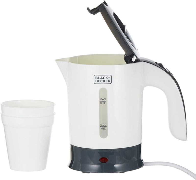 BLACK + DECKER | 0.5-litres Electric Travel Tea Kettle 650W | TR250JA-B5