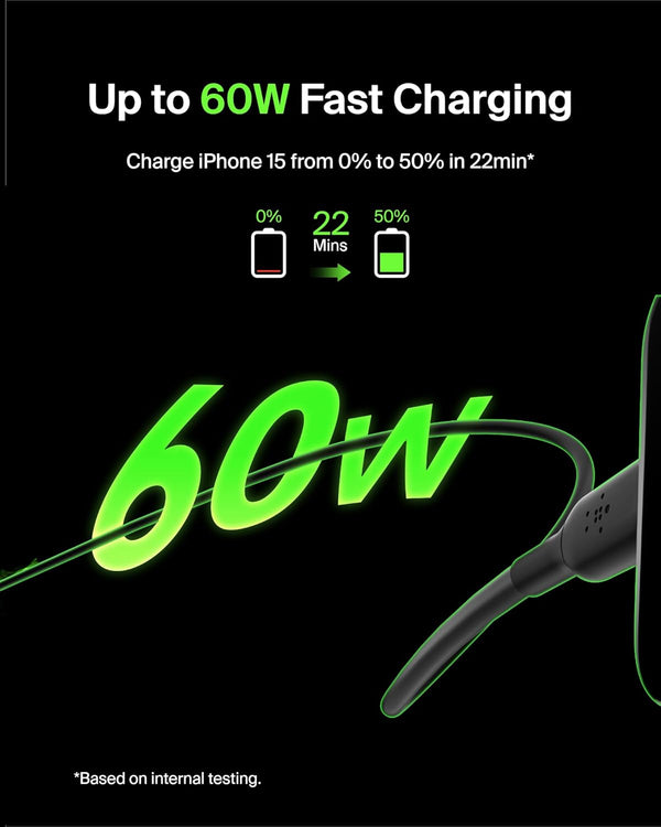 BELKIN | BoostCharge USB C to USB C Cable 2M Black  | TE0228811