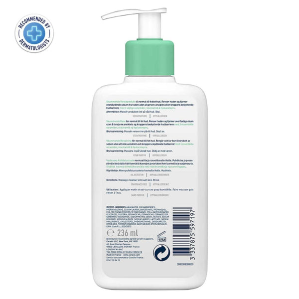 CERAVE | Foaming Cleanser For Normal To Oily Skin 236ml
