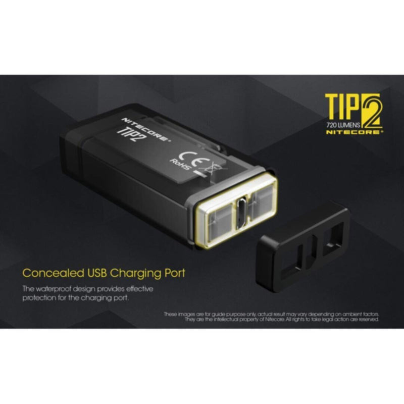 NITECORE | Dual-Core Magnetic Keychain Light 720 Lumens Black | TIP 2