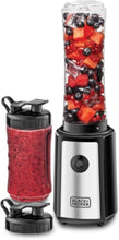 BLACK + DECKER | Personal Compact Sports Blender And Smoothie Maker 500ml 300W Black/Silver/Clear | SBX300-B5