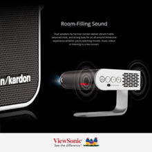 VIEWSONIC | Smart LED Portable Projector with Harman Kardon Speakers | M1+_G2