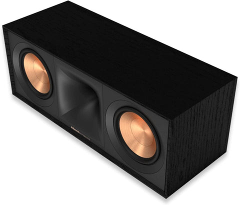 KLIPSCH | Center Channel Speaker Black Textured Wood Grain Vinyl Single | R-50C