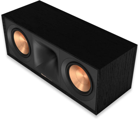 KLIPSCH | Center Channel Speaker Black Textured Wood Grain Vinyl Single | R-50C