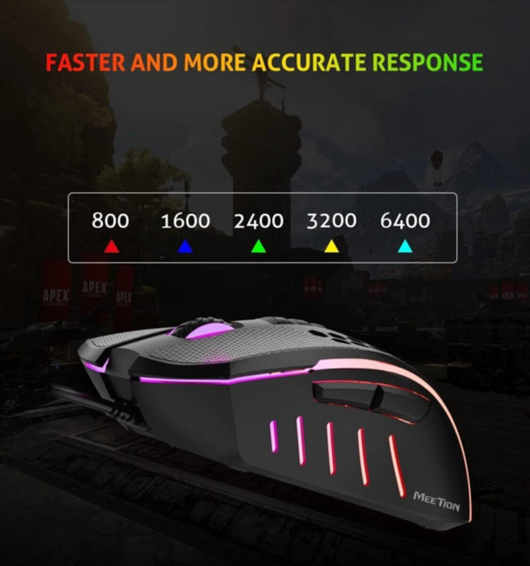 MEETION | Lightweight Honeycomb Gaming Mouse | MT-GM015