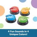 LEARNING RESOURCES UK| Lights And Sounds Buzzers (Set Of 4) (3+ Years) | LER3776