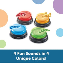 LEARNING RESOURCES UK| Lights And Sounds Buzzers (Set Of 4) (3+ Years) | LER3776