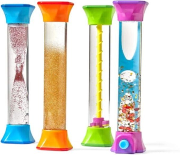 LEARNING RESOURCES UK| Sensory Fidget Tubes, Set Of 4 (3+ Years) | 92419