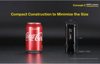 NITECORE | Concept 2 6500 Lumen Compact Rechargeable Light Black