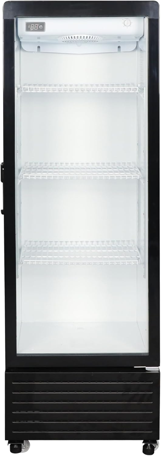 TCL | Showcase Chiller Glass Door LED Display Metal Shelves LED Light 280 L | F280SCB