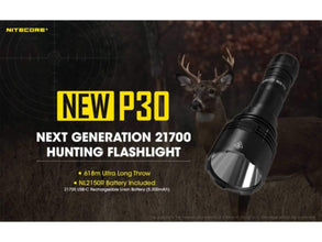 NITECORE | 1000 Lumens Compact Long-Range Hunting Flashlight USB-C Rechargeable | New P30