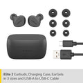 JABRA | Elite 2 In-Ear True Wireless Earbuds with Customizable Music & Powerful Bass Dark Grey