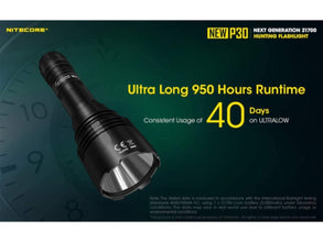 NITECORE | 1000 Lumens Compact Long-Range Hunting Flashlight USB-C Rechargeable | New P30