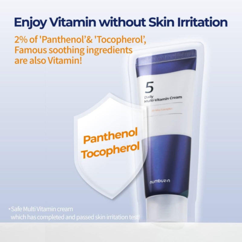 Numbuzin | No.5 Daily Multi-Vitamin Cream 60Ml