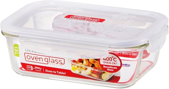 LOCK N LOCK | Ovenglass Euro Rectangular 1.0 Ltr LLG445 | LCK103HHL00099
