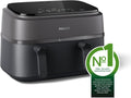 PHILIPS | 3000 Series Air Fryer Dual Basket 9L, 2 Drawer Black | NA350/00