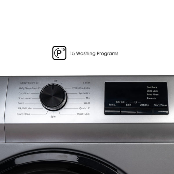 HISENSE | 7.0Kg Fully-Automatic Front Loading Washing Machine Silver | WFVB7012MS