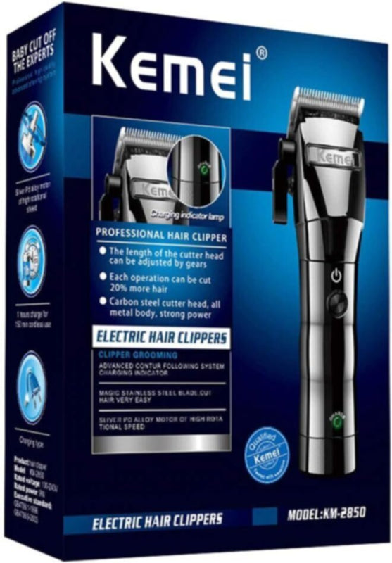 KEMEI | Electric Hair Clipper Silver | KM-2850