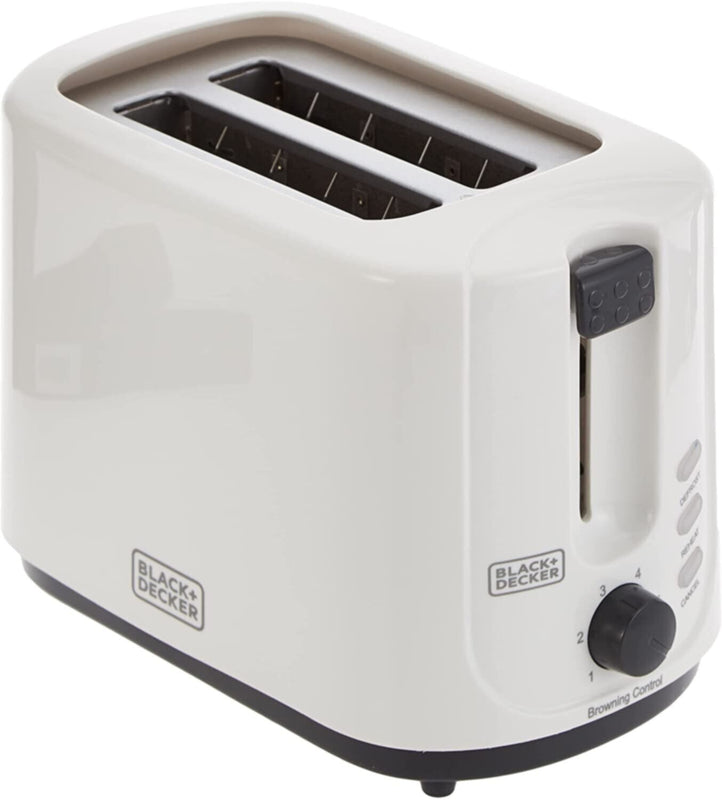 BLACK + DECKER | 2 Slice Cool Touch Bread Toaster White 750W | ET125-B5