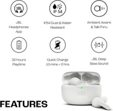 JBL|  Wavebeam White True Wireless Earbuds | 301001000000571