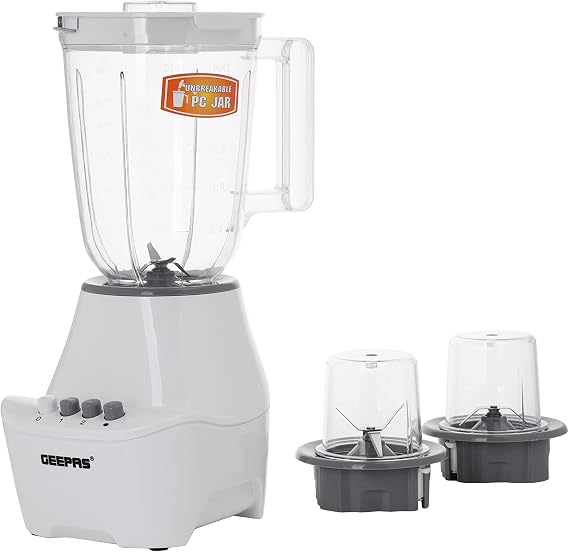 GEEPAS | 3 in 1 Blender 400W Powerful Motor | GSB6104N