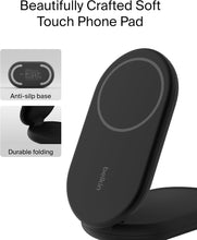 BELKIN | Fast Charge 2 In 1 Magnetic Foldable Qi2 Charger 15W Black  | TE0221623
