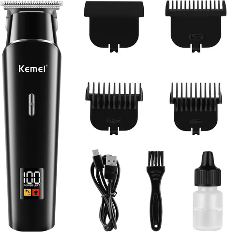 KEMEI | Black Hair Clippers for Men With Adjustable Blade | KM-1113