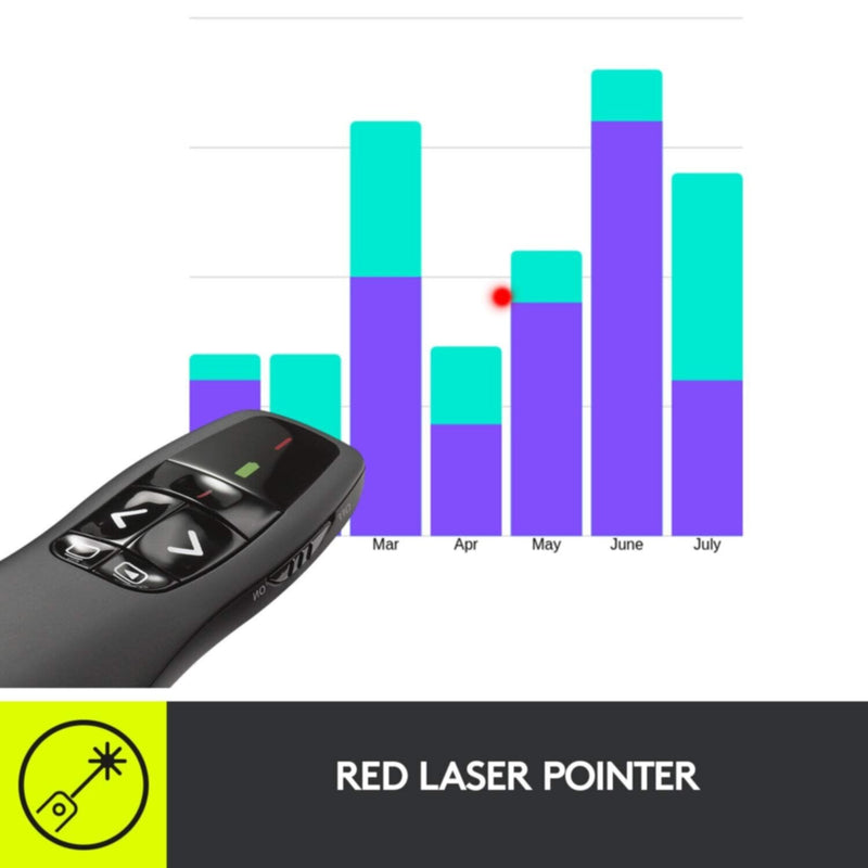 LOGITECH | Laser Presentation Remote Black | R400