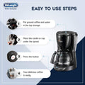DELONGHI | 10-Cup Drip Coffee Maker 1000W | ICM2.1B