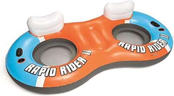 BESTWAY | CoolerZ X2 Two Person Rapid Rider Inflatable River Lake Pool Tube Float 251x132cm | BES115TOY01757