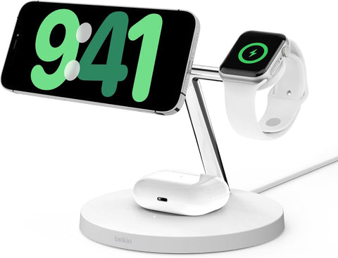 BELKIN | BoostCharge Pro 3 In 1 Wireless Charger with Qi2 | TE0218282