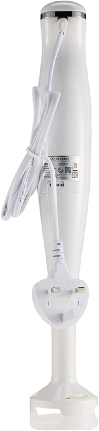 BLACK + DECKER | 2 Speed Stick Hand Blender with Calibrated Beaker White 300W | SB2500-B5