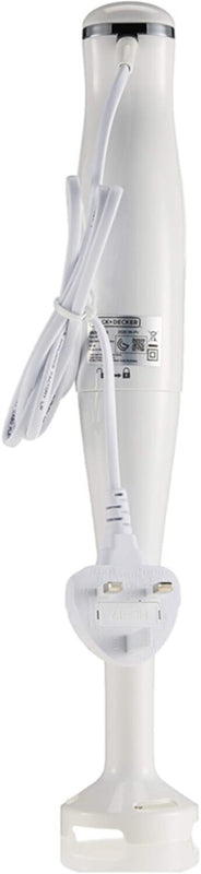 BLACK + DECKER | 2 Speed Stick Hand Blender with Calibrated Beaker White 300W | SB2500-B5