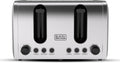 BLACK+DECKER | Four Slice Stainless Steel Toaster 2100W | ET444-B5